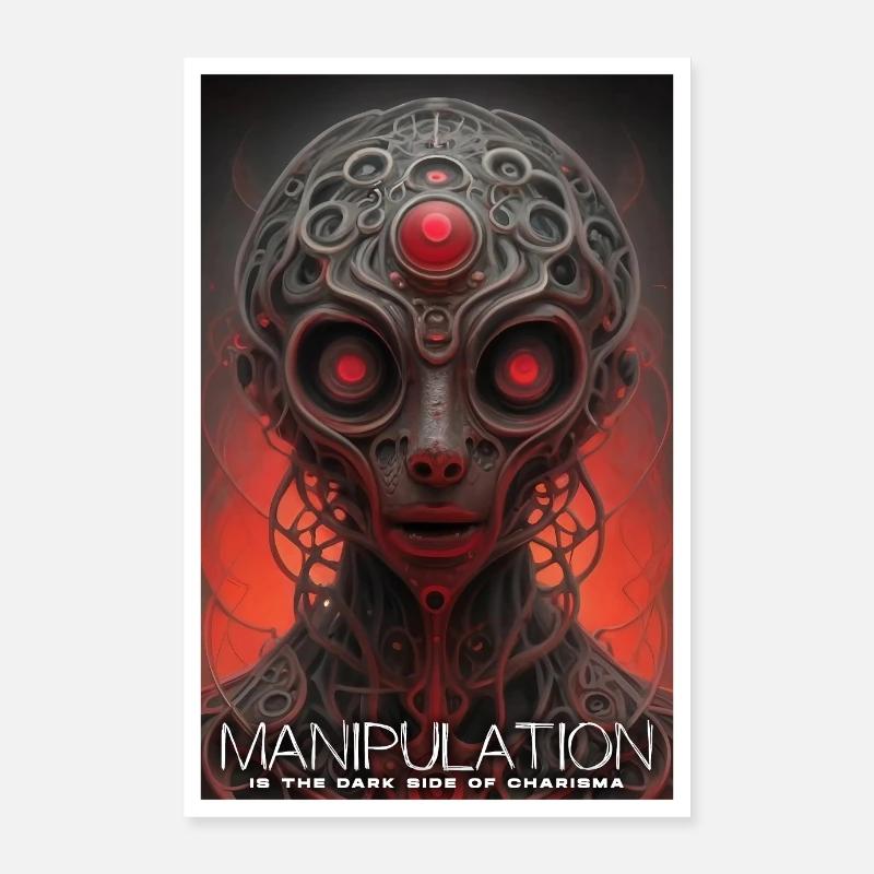 La manipulation est le côté obscur du charisme Poster 60 x 90 cm