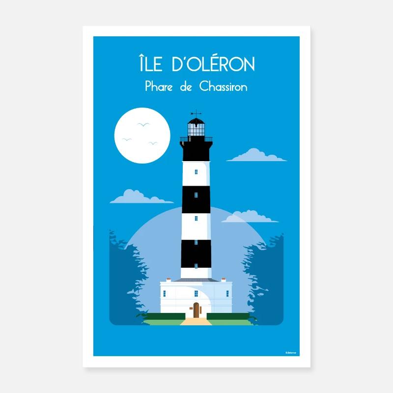PHARE DE CHASSIRON Poster 60 x 90 cm