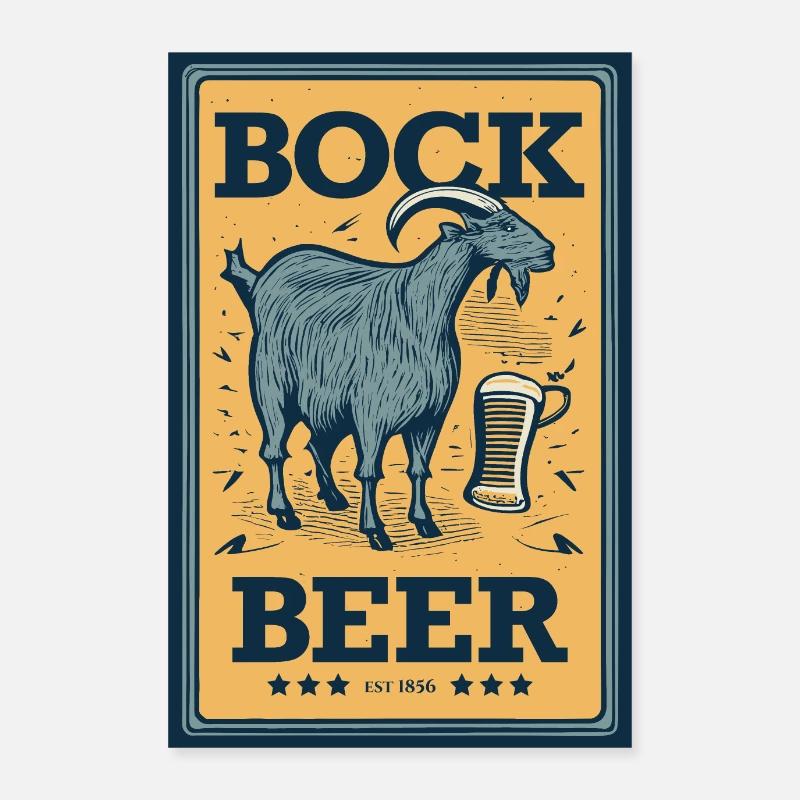 Bock beer Poster 24" x 35" (60x90 cm)