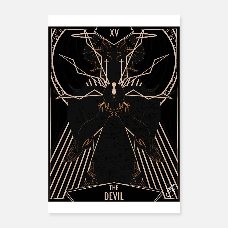Michel Couvreur - Tarot - 15 - The Devil Poster 24" x 35" (60x90 cm)