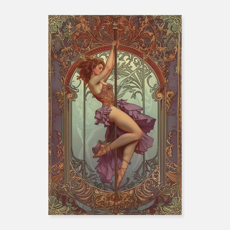 Jugendstil Polesit 2:3 Poster 60x90 cm