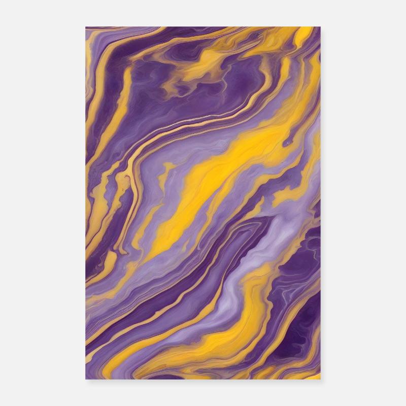 Affiche Texture Marbre Design Coloré Poster 60 x 90 cm