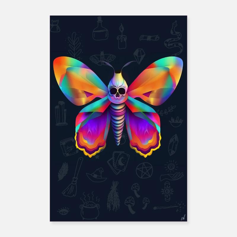 Sphinx tête de mort Poster 60 x 90 cm