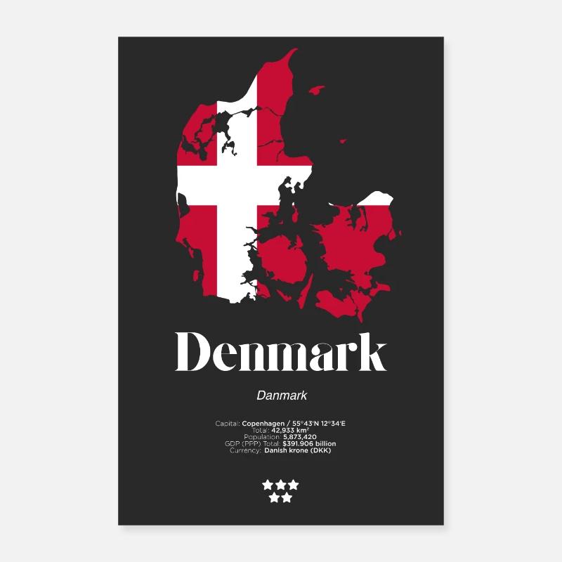 DENMARK POSTER Poster 24" x 35" (60x90 cm)