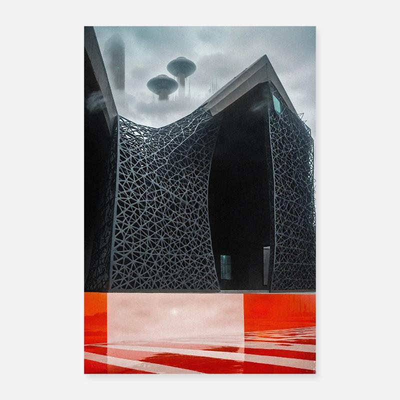Cité #012 - Poster 60 x 90 cm - blanc