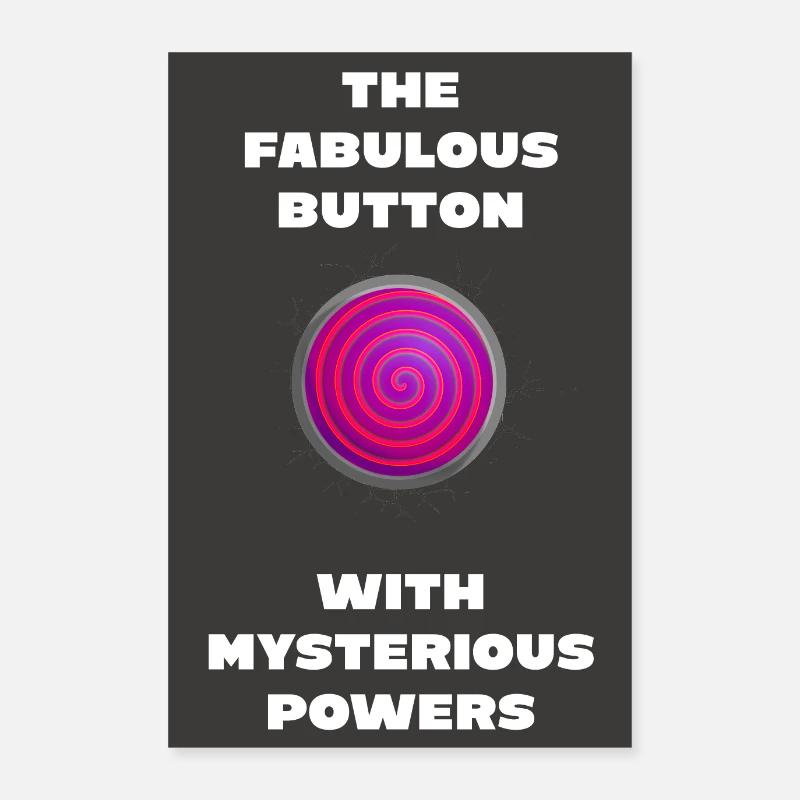 A fabulous button Poster 24" x 35" (60x90 cm)