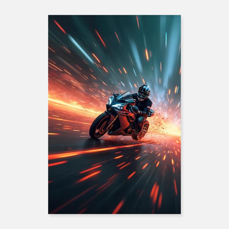 Der einsame Reiter Poster 60x90 cm