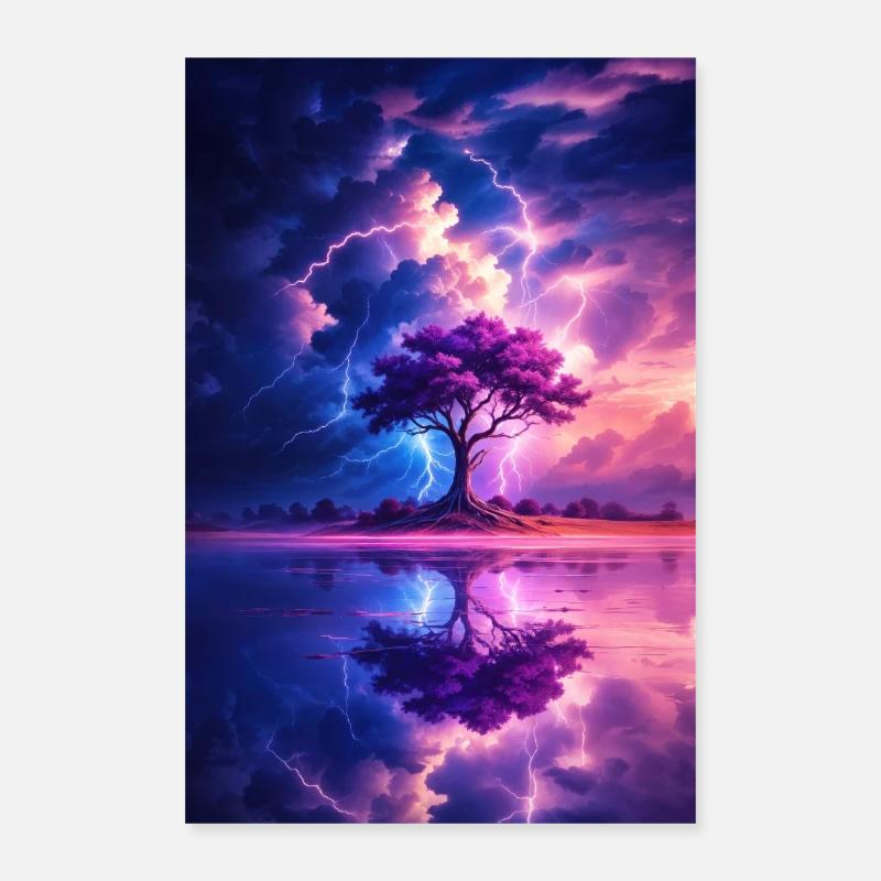 Tree of Sky Fire Poster 24" x 35" (60x90 cm)