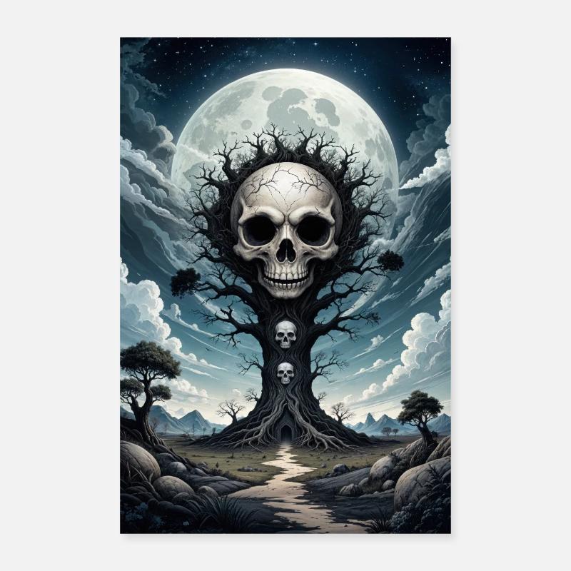 Der unheimliche Schädelsbaum Poster 60x90 cm