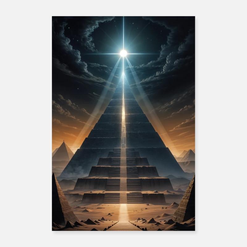 Das göttliche Monument - Poster 60x90 cm - Weiß