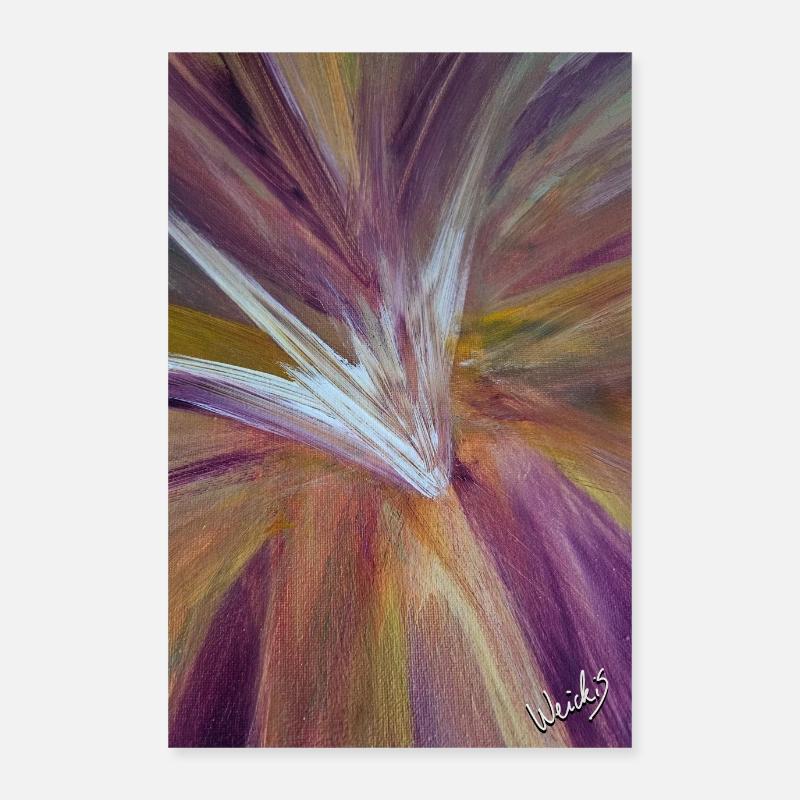 Fleur abstraite Poster 60 x 90 cm