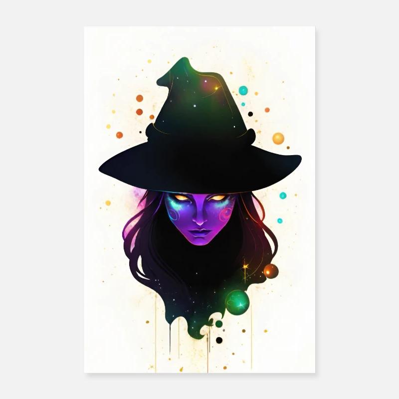 Kosmische Hexe Poster 60x90 cm