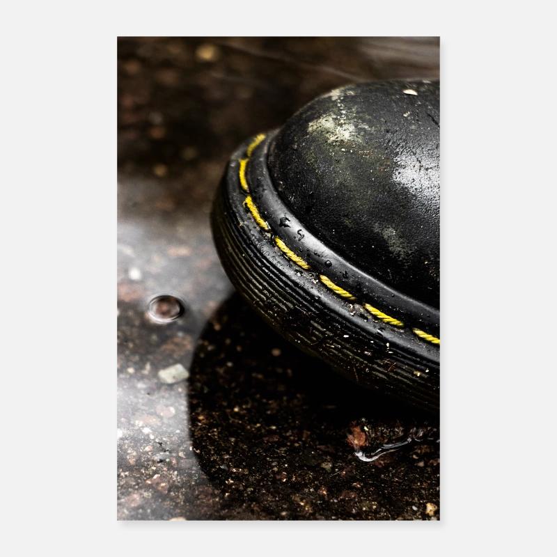 Black Mud Rubber Boots Poster 24" x 35" (60x90 cm)