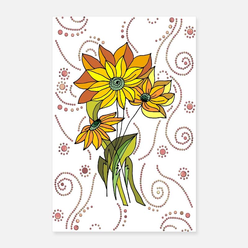 Blumen Poster 60x90 cm