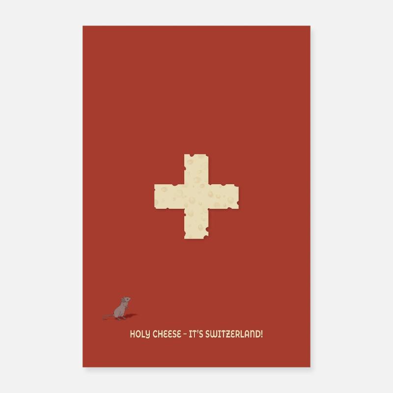 Sacré fromage – c’est la Suisse ! Poster 60 x 90 cm