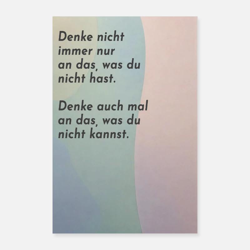 Think about what you can't do Poster 24" x 35" (60x90 cm)