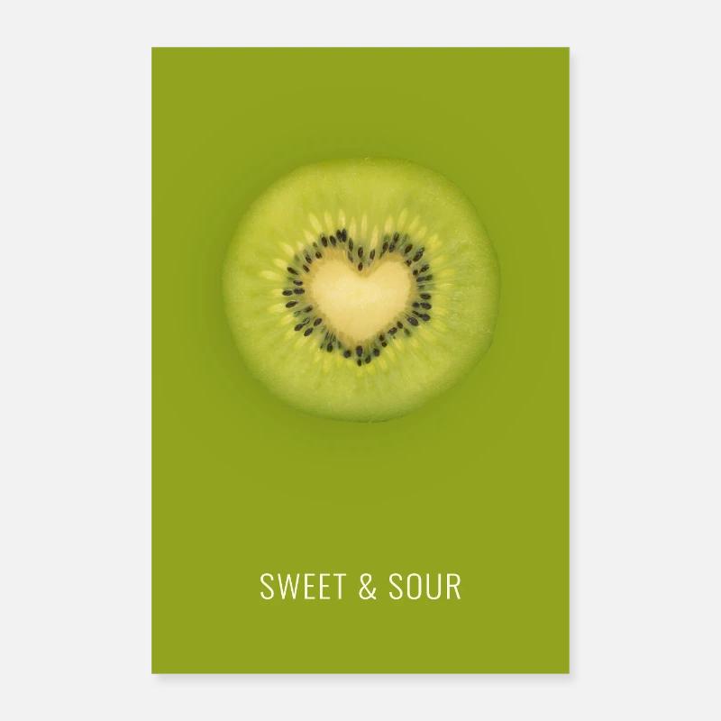 Kiwi mit Herz  Fresh Perspective Poster 60x90 cm