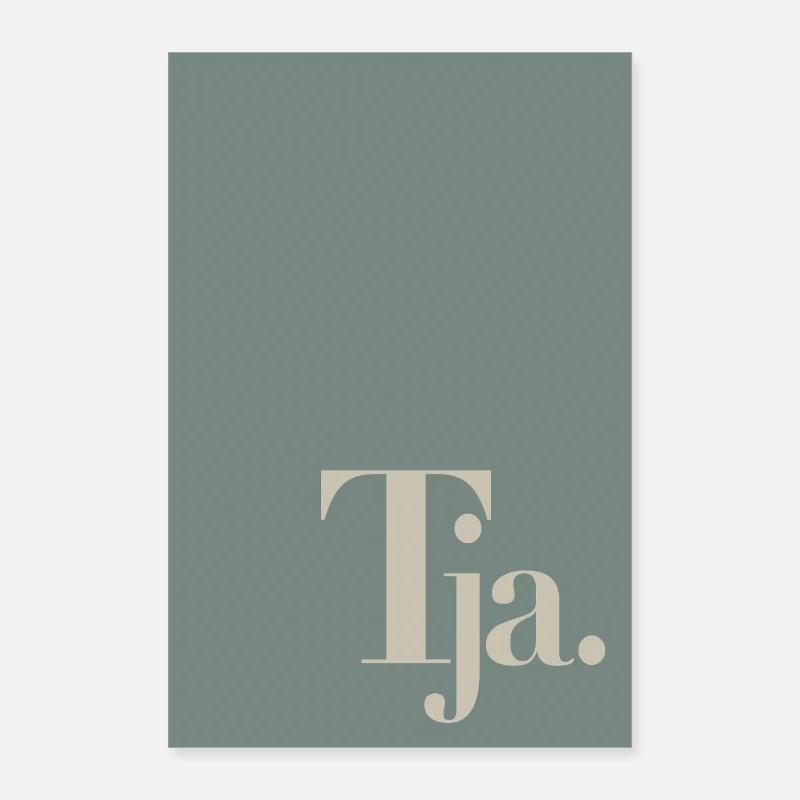 Minimal Poster with Word Art "Well" Poster 24" x 35" (60x90 cm)