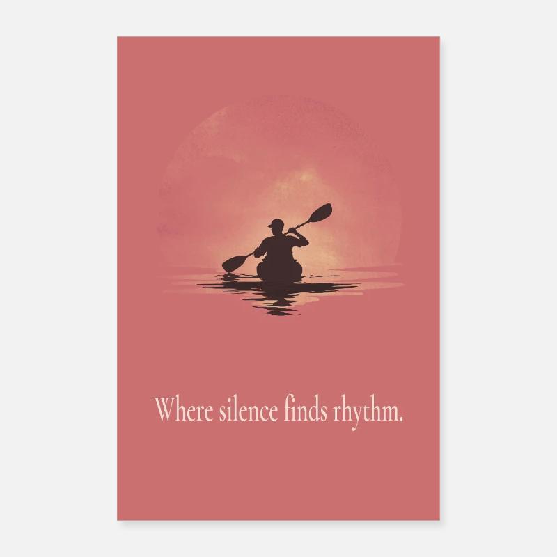 Affiche de Rhythm Canoe Là où le silence Poster 60 x 90 cm