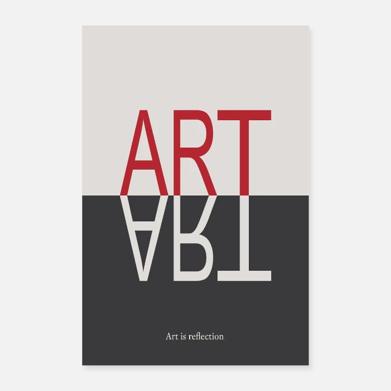 ART Reflection Minimalist Concept Poster Poster 24" x 35" (60x90 cm)