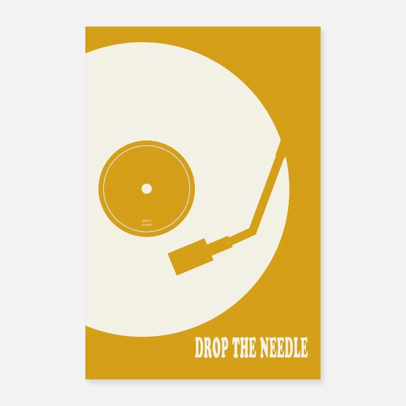 Affiche de platine Drop The Needle Poster 60 x 90 cm