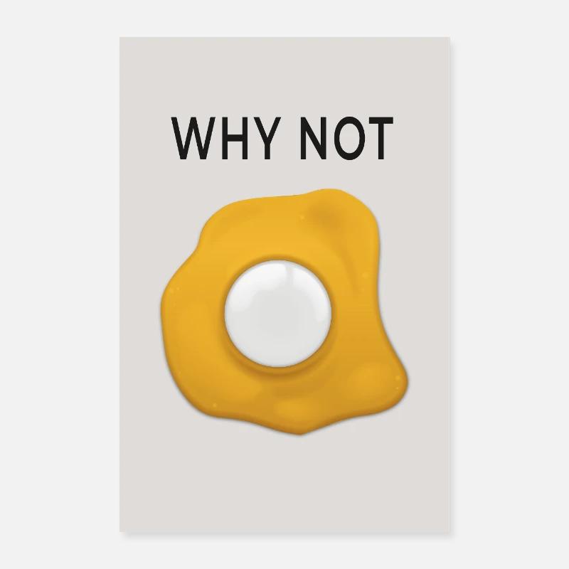 Why Not Minimal Poster Design Poster 60x90 cm