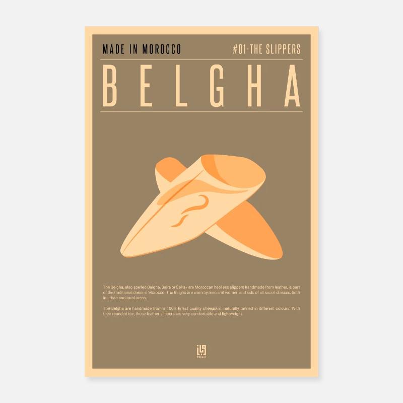 MADE IN MOROCCO - BELGHA Poster 60x90 cm