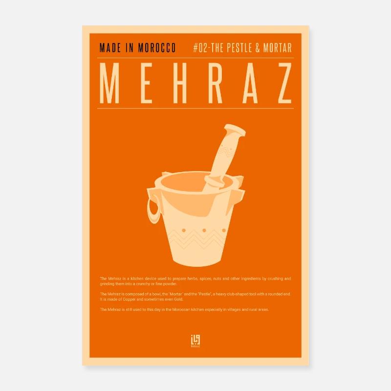 MADE IN MOROCCO - MEHRAZ Poster 60 x 90 cm