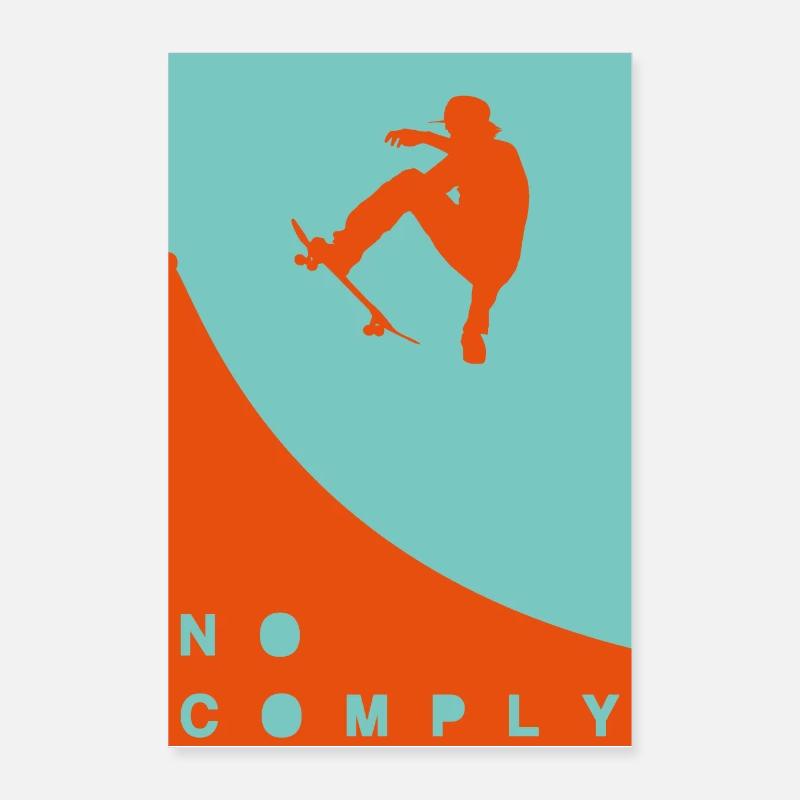 No Comply Poster 24" x 35" (60x90 cm)