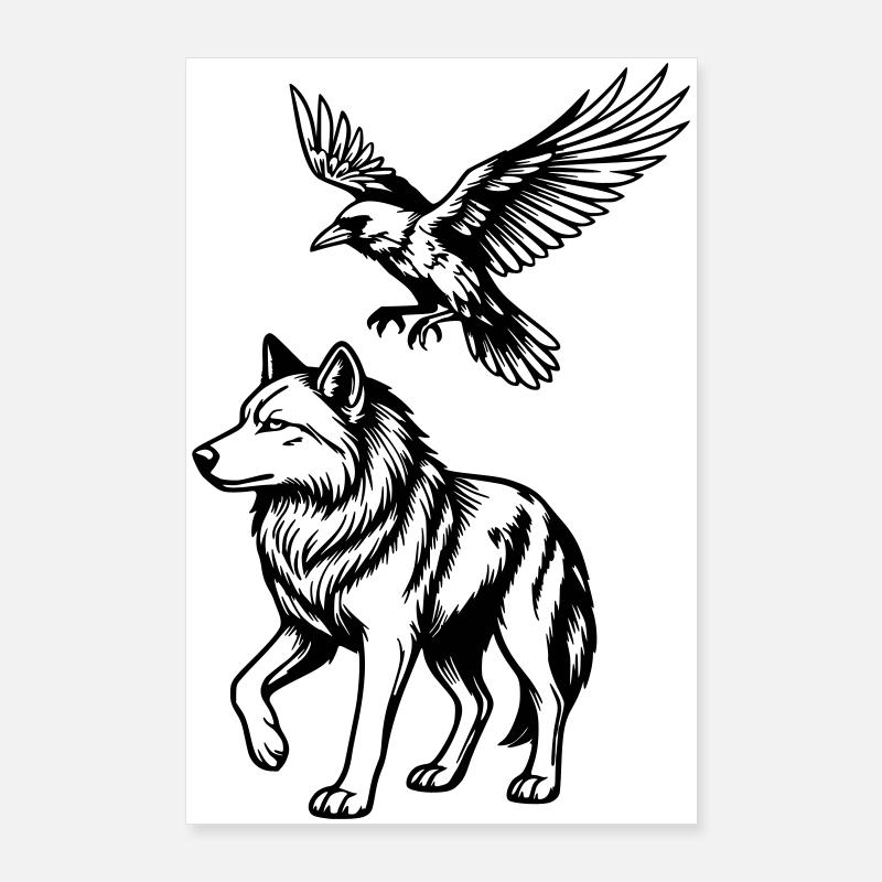 Wolf & Rabe Poster 60x90 cm
