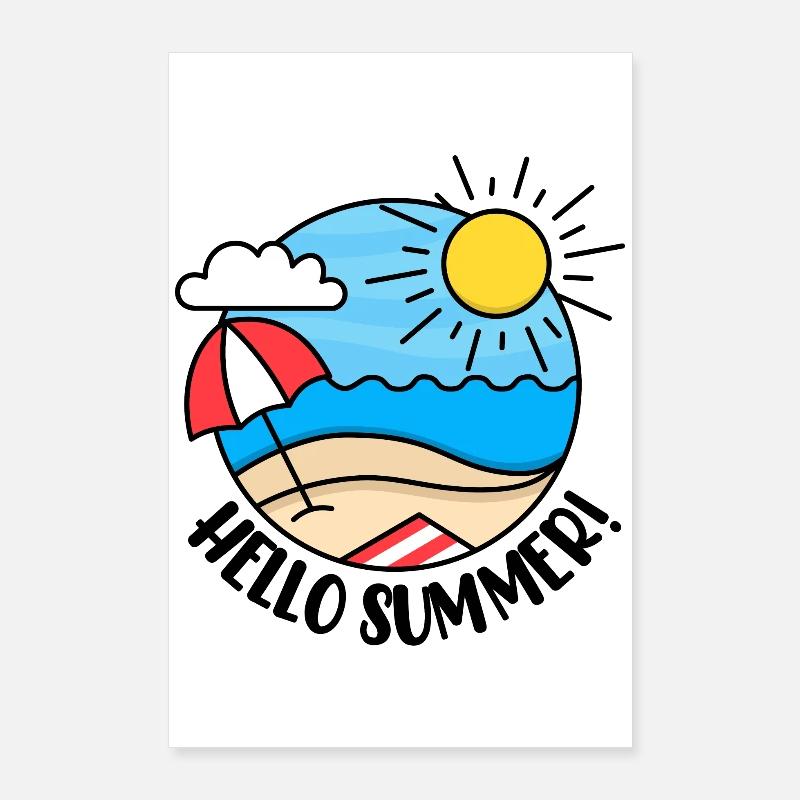 Hello Summer 2 Poster 24" x 35" (60x90 cm)