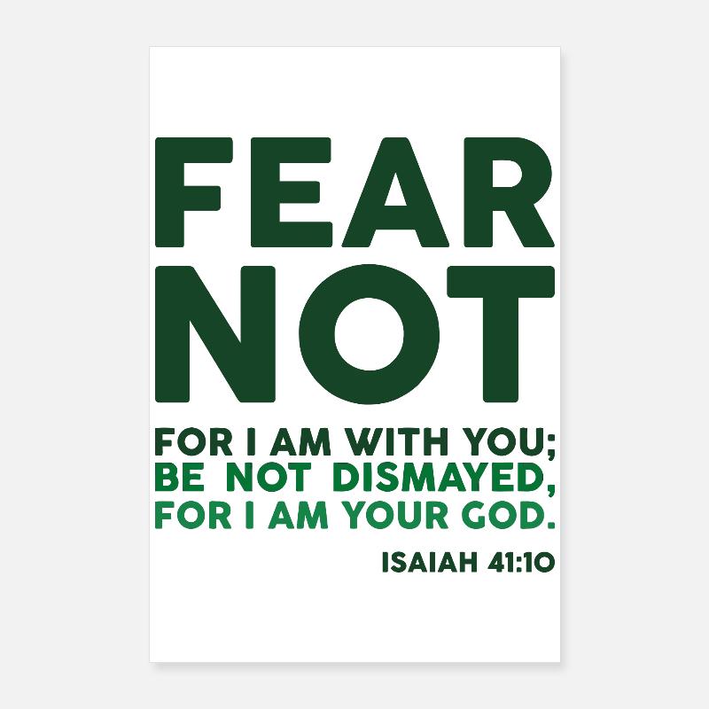 Fürchte dich nicht, denn ich bin mit dir Poster 60x90 cm