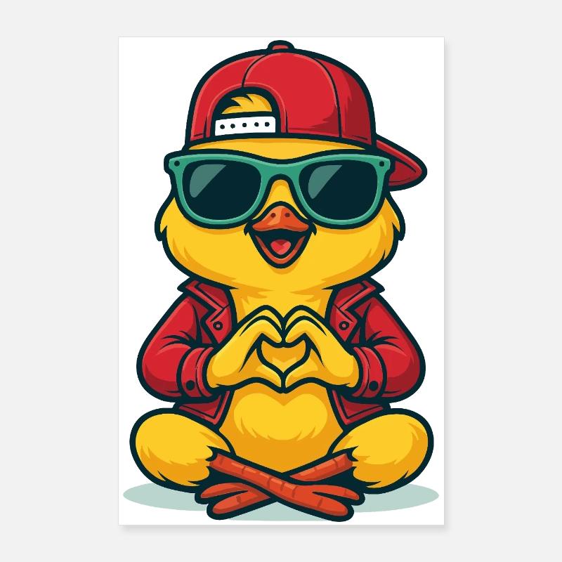 Chill Heart Chick Poster 60x90 cm