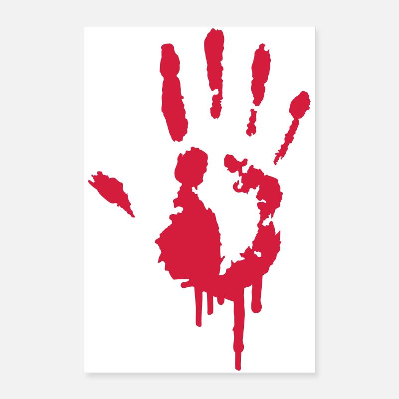 A handprint Graffiti Poster 24" x 35" (60x90 cm)