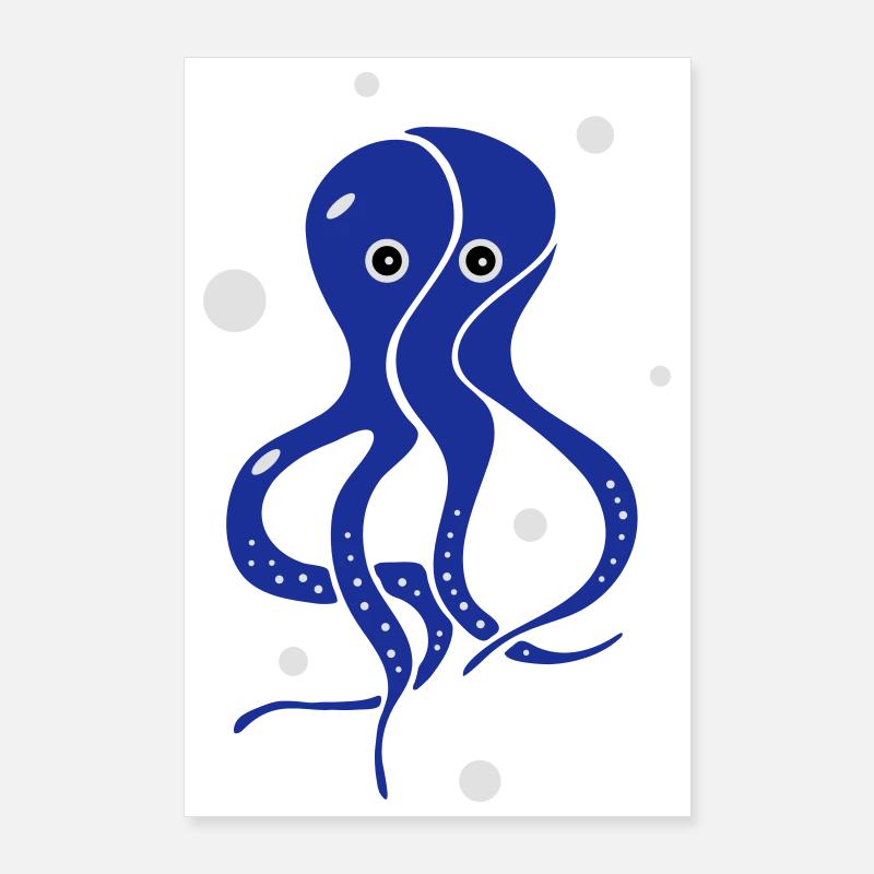 Le calmar Poster 60 x 90 cm
