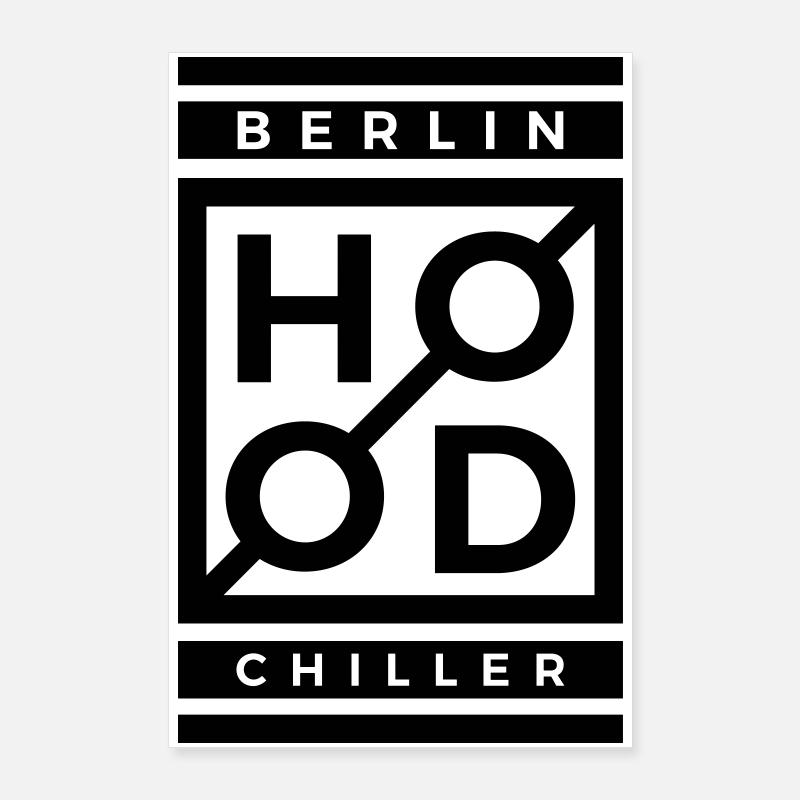 Bois moderne Chiller Berlin Poster 60 x 90 cm