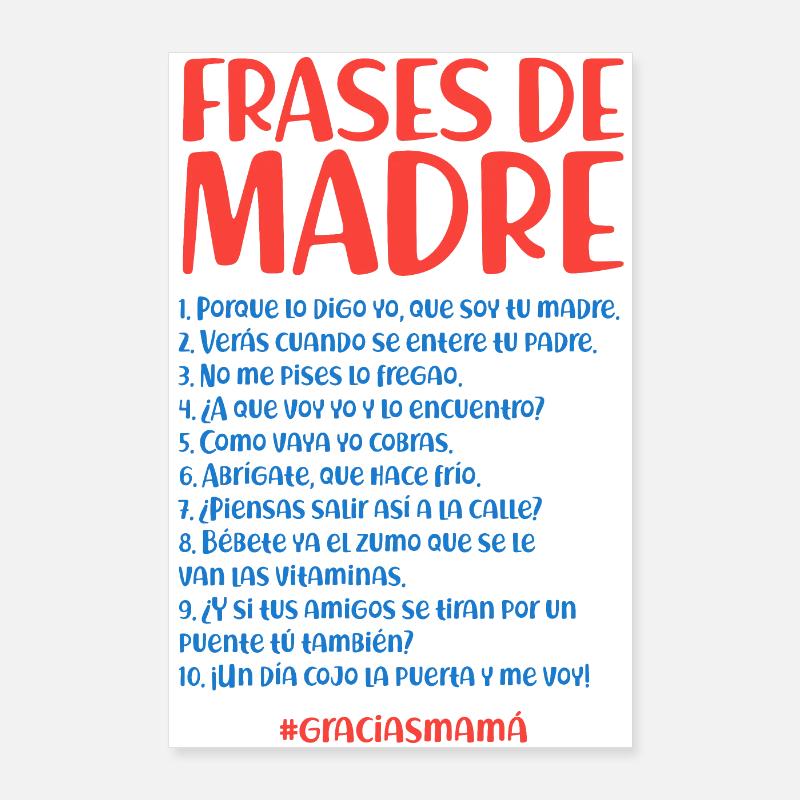 Zitate der Mutter Poster 60x90 cm