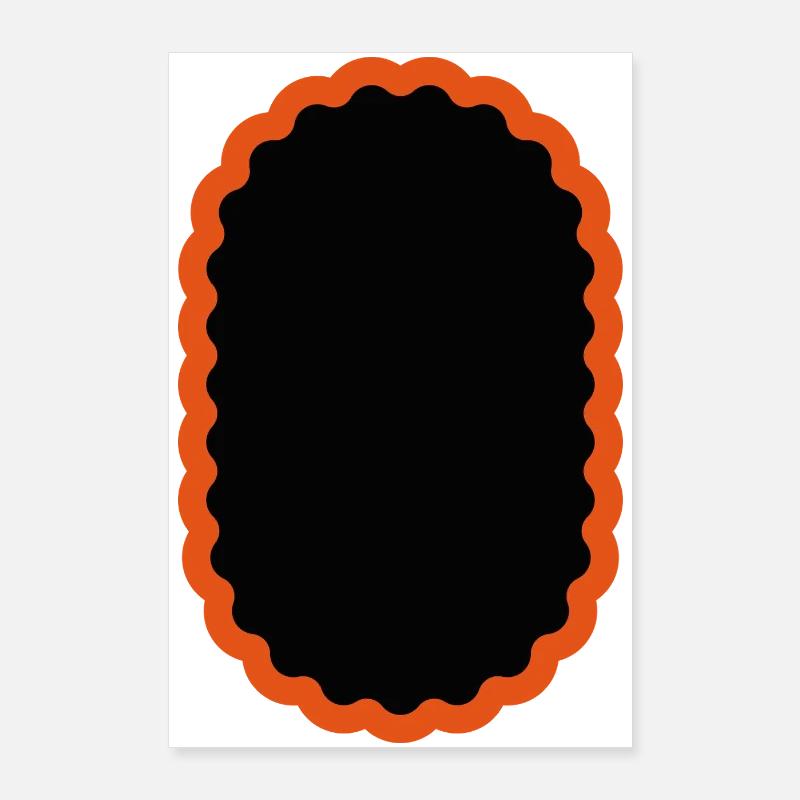 Patch vélo ovale, vélo patch vélo Poster 60 x 90 cm