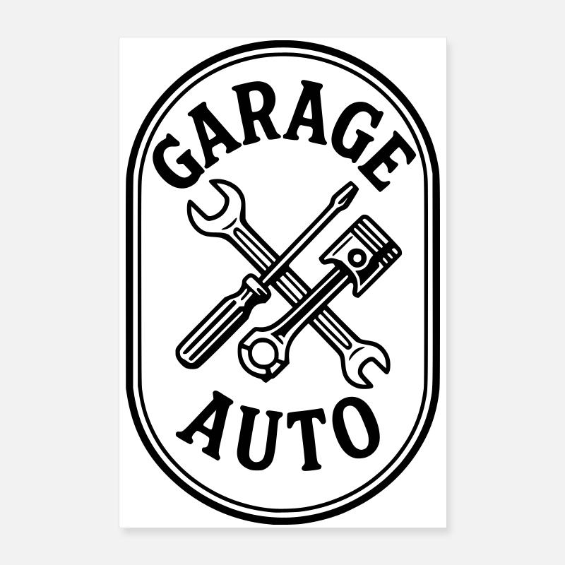 Autogarage Poster 60x90 cm