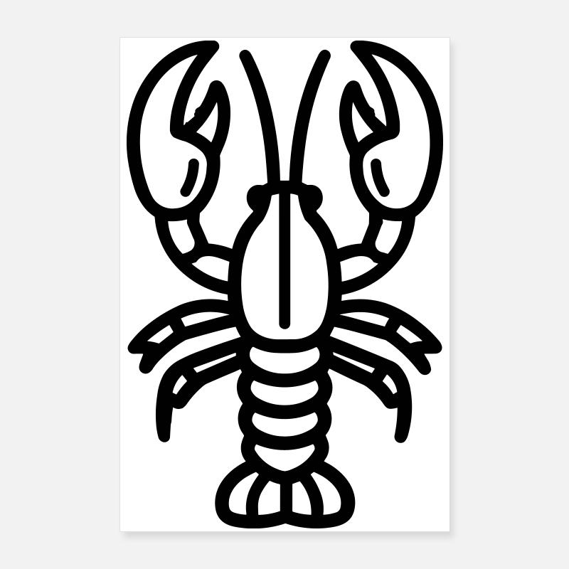 Lobster Poster 24" x 35" (60x90 cm)