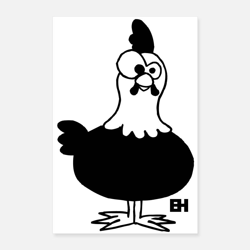 Poulet Poster 60 x 90 cm