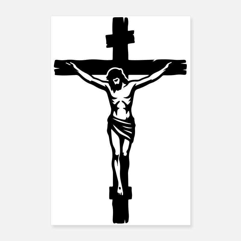 Croix de Jésus Poster 60 x 90 cm