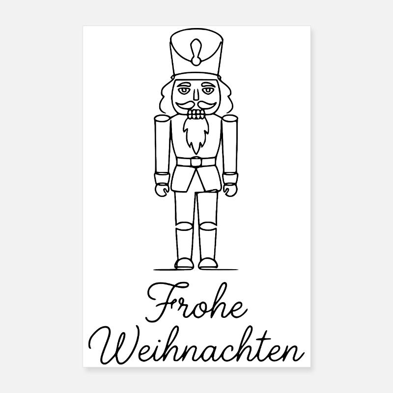 Traditional Nutcracker – Christmas Design Classic Poster 24" x 35" (60x90 cm)