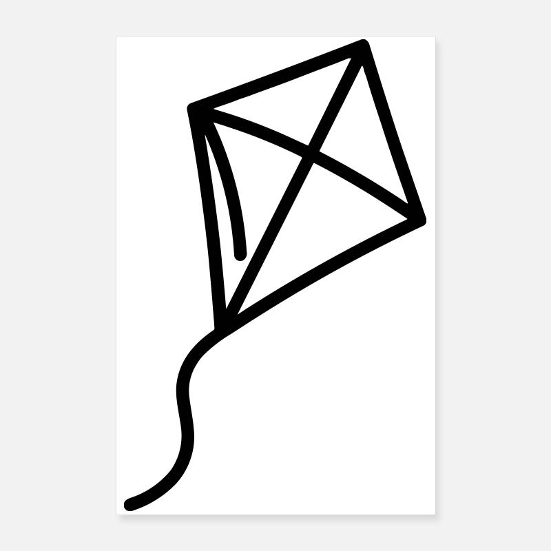 cerf volant Poster 60 x 90 cm