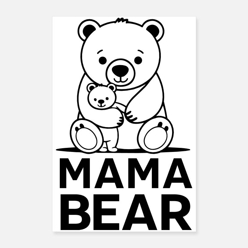 Mama bear Poster 24" x 35" (60x90 cm)