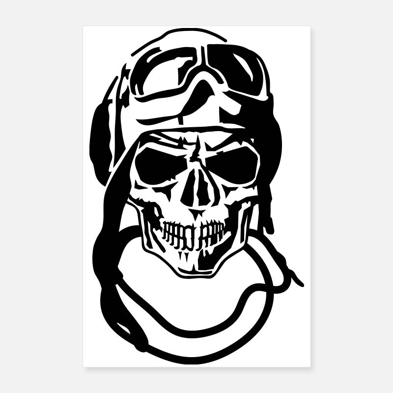 Schädel Poster 60x90 cm