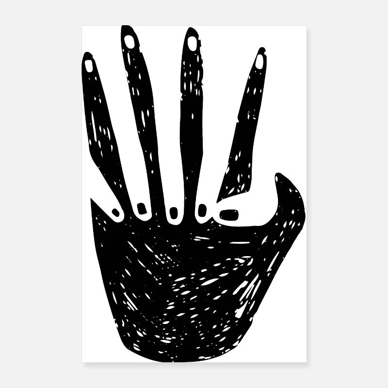 Main dans la main Poster 60 x 90 cm