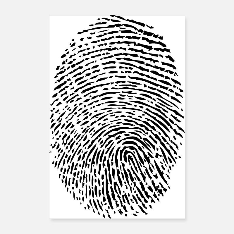 empreinte digitale Poster 60 x 90 cm