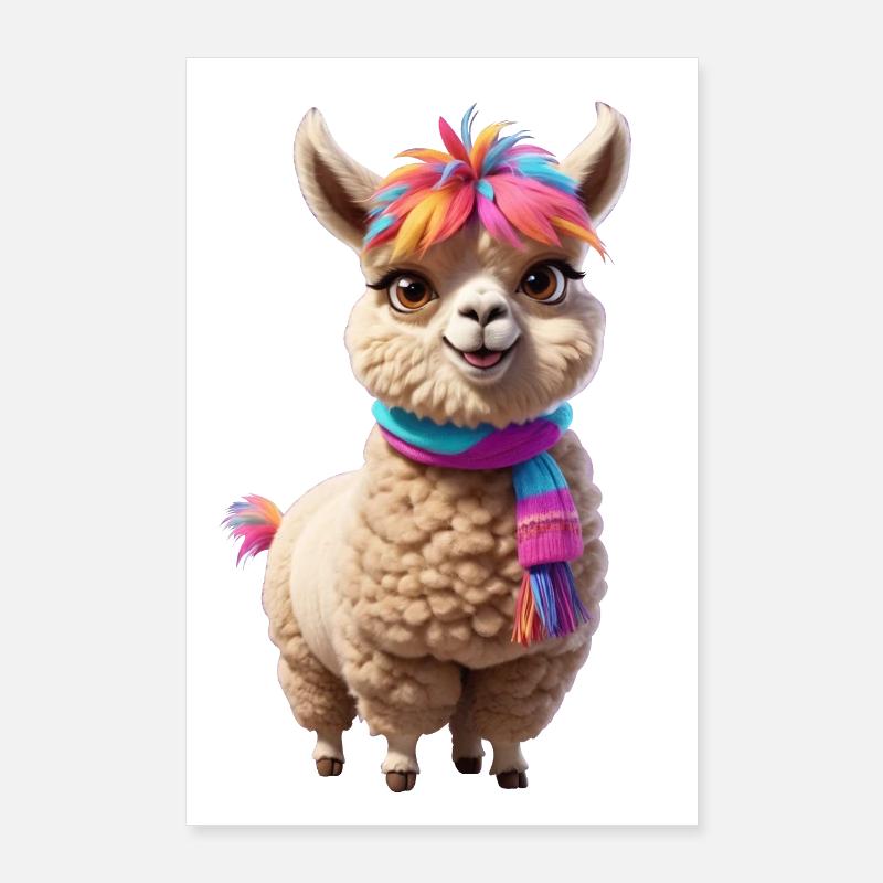 Alpaca Poster 24" x 35" (60x90 cm)