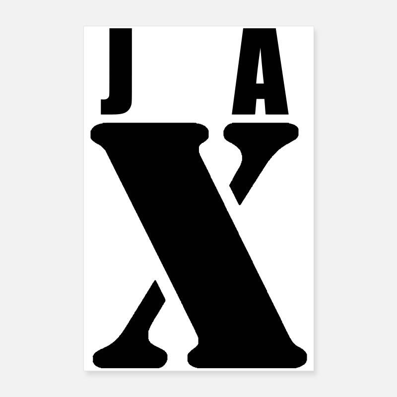 Jax – Conception de prénom | Typographie minimale Poster 60 x 90 cm